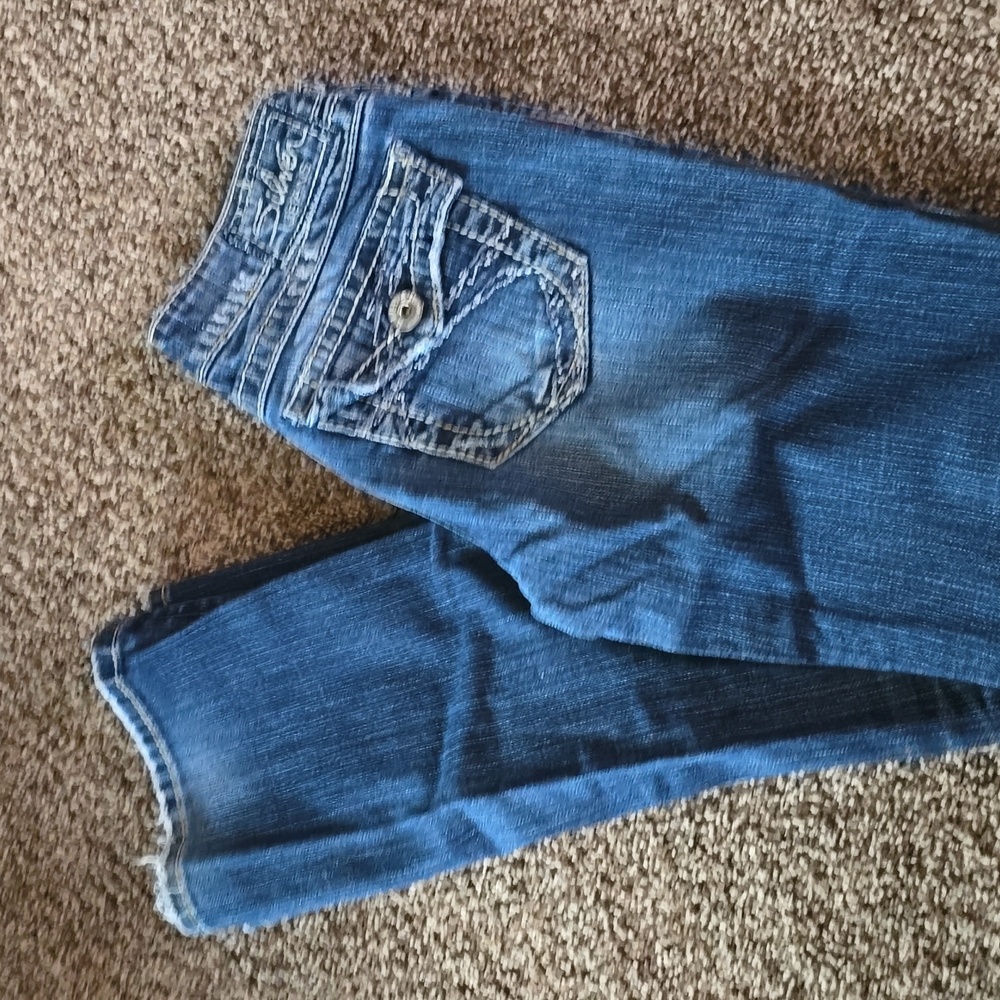 Women's silver jeans boot cut pre owned Berkeley surplus style